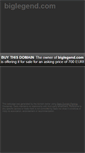 Mobile Screenshot of biglegend.com